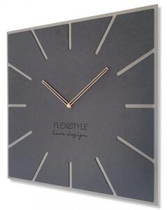 Moderni kvadratni sat u antracit boji