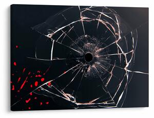 Apstraktna slika - slomljeno staklo (70x50 cm)