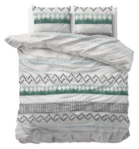 Kvalitetna pamučna posteljina u sivoj boji 200 x 220 cm