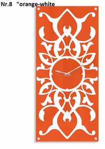Moderan zidni sat s ornamentom Naranča