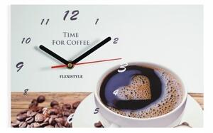 Zidni sat sa šalicom kave