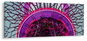Apstraktna slika - ljubičaste grane (120x50 cm)