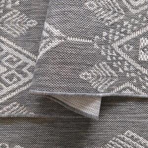 Dizajnerski sivi tepih s razrađenim uzorkom Širina: 200 cm | Duljina: 290 cm
