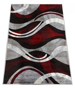 Originalni tepih sa apstraktnim uzorkom u crveno-sivoj boji Širina: 120 cm | Duljina: 170 cm