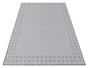 Luksuzni dvostrani sivi tepih s ukrasnim rubom Širina: 80 cm | Duljina: 150 cm