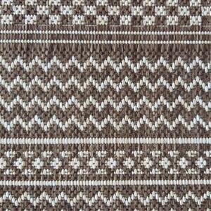 Visokokvalitetni smeđi tepih s finim uzorkom pogodan za svaku prostoriju Širina: 80 cm | Duljina: 150 cm