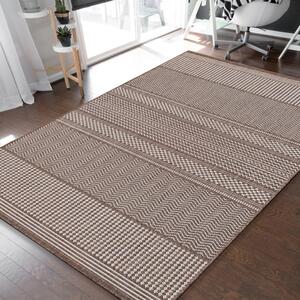 Visokokvalitetni smeđi tepih s finim uzorkom pogodan za svaku prostoriju Širina: 120 cm | Duljina: 170 cm