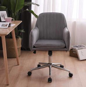 Udobna okretna uredska stolica u sivoj boji