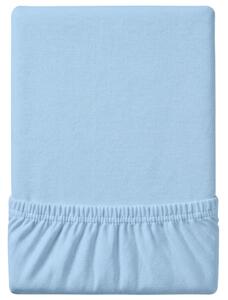 Jersey plahta EXCLUSIVE ledeno plava 90 x 200 cm
