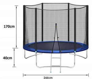 Kvalitetan vrtni trampolin 244 cm