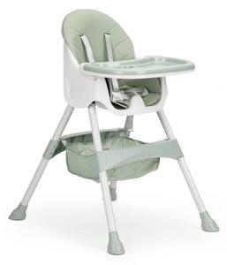 Blagovaonska stolica za djecu u azurnoj boji