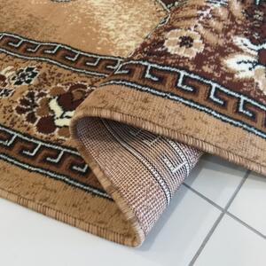 Smeđi vintage tepih za dnevni boravak Širina: 40 cm | Duljina: 60 cm