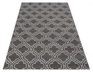 Sivi skandinavski tepih s bijelim uzorkom Širina: 80 cm | Duljina: 150 cm