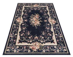 Kvalitetni tamnoplavi vintage tepih Širina: 120 cm | Duljina: 170 cm