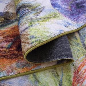 Fenomenalni tepih u boji s motivom paunovog perja Širina: 80 cm | Duljina: 150 cm