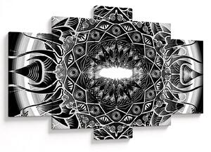 Slika crno-bijelih ornamenata (150x105 cm)