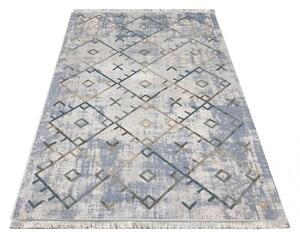 Moderni sivi tepih s resicama u skandinavskom stilu Širina: 80 cm | Duljina: 150 cm