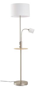 Podne Lampa Lindby, Aovan, Sivo, Dnevna soba, Metal, Moderan