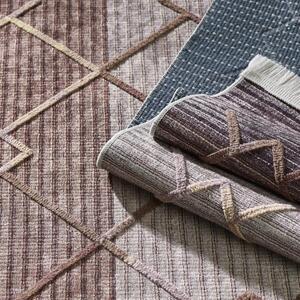 Smeđi tepih s uzorkom u skandinavskom stilu Širina: 160 cm | Duljina: 230 cm