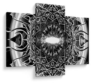 Slika crno-bijelih ornamenata (90x60 cm)