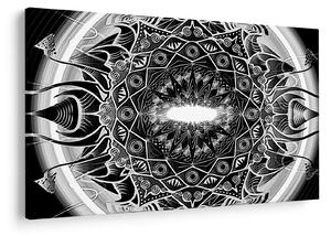Slika crno-bijelih ornamenata (90x60 cm)