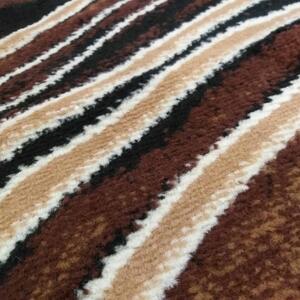 Moderni smeđi tepih s apstraktnim motivom Širina: 80 cm | Duljina: 150 cm
