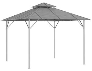 VidaXL Sjenica s dvostrukim krovom 3 x 3 m antracit