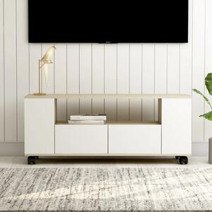 VidaXL TV ormarić bijeli i boja hrasta 120 x 35 x 43 cm od iverice