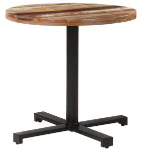 VidaXL Bistro stol okrugli Ø 80 x 75 cm od masivnog obnovljenog drva