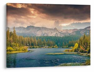 Slika planinske rijeke i planina (70x50 cm)