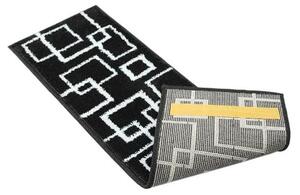 Crni set tepiha za stepenice 13 kom 22x71 cm Geometric – Mila Home