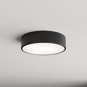 TEMAR LIGHTING Stropna svjetiljka Cleo 300, crna, senzor, IP54, Ø 30 cm, metalna, Crno, Područje hodnika, Metal