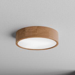 TEMAR LIGHTING Stropna svjetiljka Cleo DR375, IP20, senzor, Ø 38 cm, hrastovina, Drvo, Dnevni boravak/blagovaonica, Drvo
