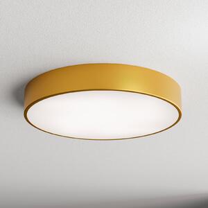 TEMAR LIGHTING Stropna svjetiljka Cleo 500, zlatna, senzor, IP54, Ø 50 cm, metalna, Zlato / mjed, Područje hodnika, Metal