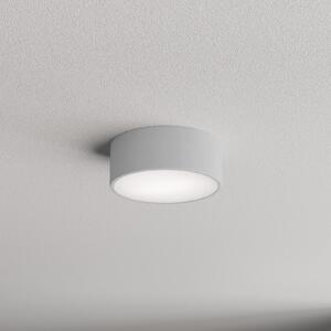 TEMAR LIGHTING Stropna svjetiljka Cleo 200, siva, senzor, IP54, Ø 20 cm, metalna, Sivo, Područje hodnika, Metal