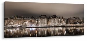 Slika grada u polumraku (120x50 cm)