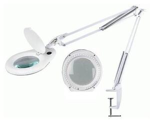 Hadex - LED Stolna lampa s povećalom i kvačicom LED/15W/230V