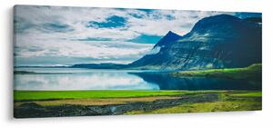 Slika jezera s planinama (120x50 cm)