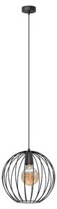 Luster na sajli MERCURE 1xE27/60W/230V pr. 30 cm crna