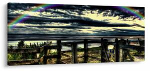 Slika duge nad morem (120x50 cm)