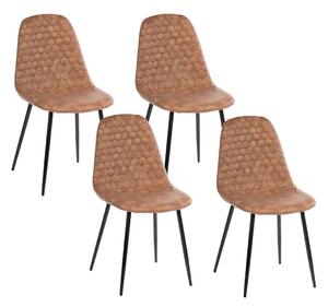 SET 4x Blagovaonska stolica TOGI smeđa