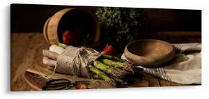 Slika šparoga na stolu (120x50 cm)