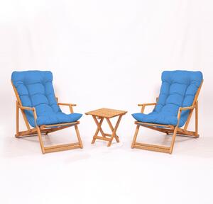 Woody Fashion Set vrtnog namještaja - stol i stolice (3 komada) Milan