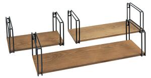 Set zidnih polica LOFT 2 <span> 3 police / širine 43, 33 i 23 cm</span>