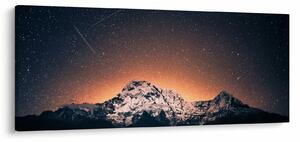 Slika noćnog neba s planinom (120x50 cm)