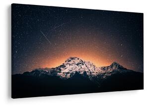 Slika noćnog neba s planinom (90x60 cm)