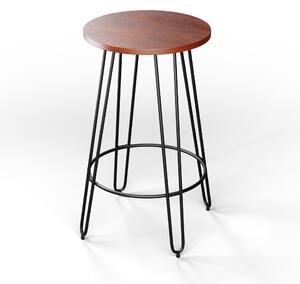 Blumfeldt Bistro stol, Hamilton Ø60cm, drveni čelični okvir
