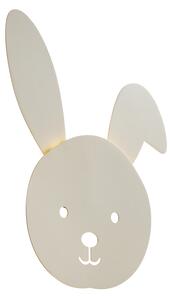 Dječja zidna svjetiljka bež, uključujući LED s mogućnošću prigušivanja u 3 koraka - Benny the Bunny