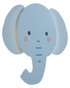 Dječja zidna svjetiljka plava uklj. LED s 3 razine prigušivanja - Ellie the Elephant