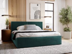 Zondo.hr Jednostruki krevet 120 cm Sekozzo (zelena) (s podnicom) (s prostorom za odlaganje). 1103556